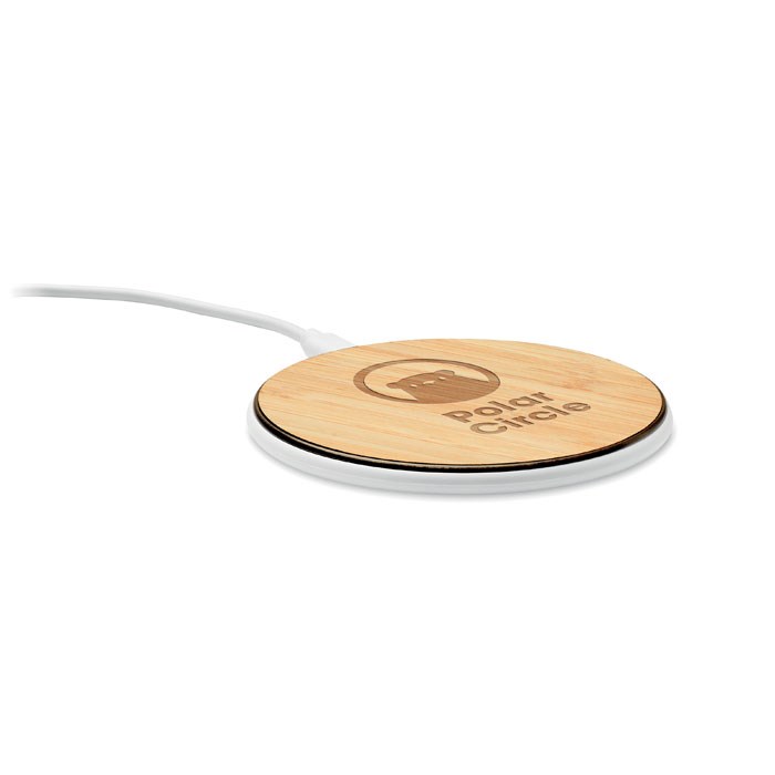 DESPAD + - Draadloze oplader 15W in bamboe